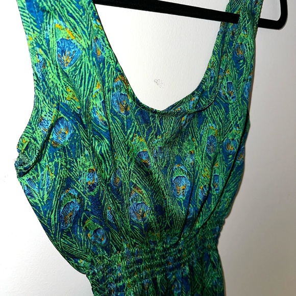 UK2LA Peacock Dress - Green - Picture 4 of 9